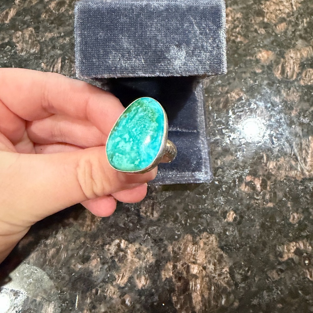 Turquoise Stone Ring - Picture 4 of 5